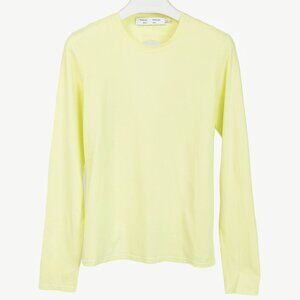 Proenza Schouler White Label Yellow Jersey Cutout-Back Long-Sleeve T-Shirt